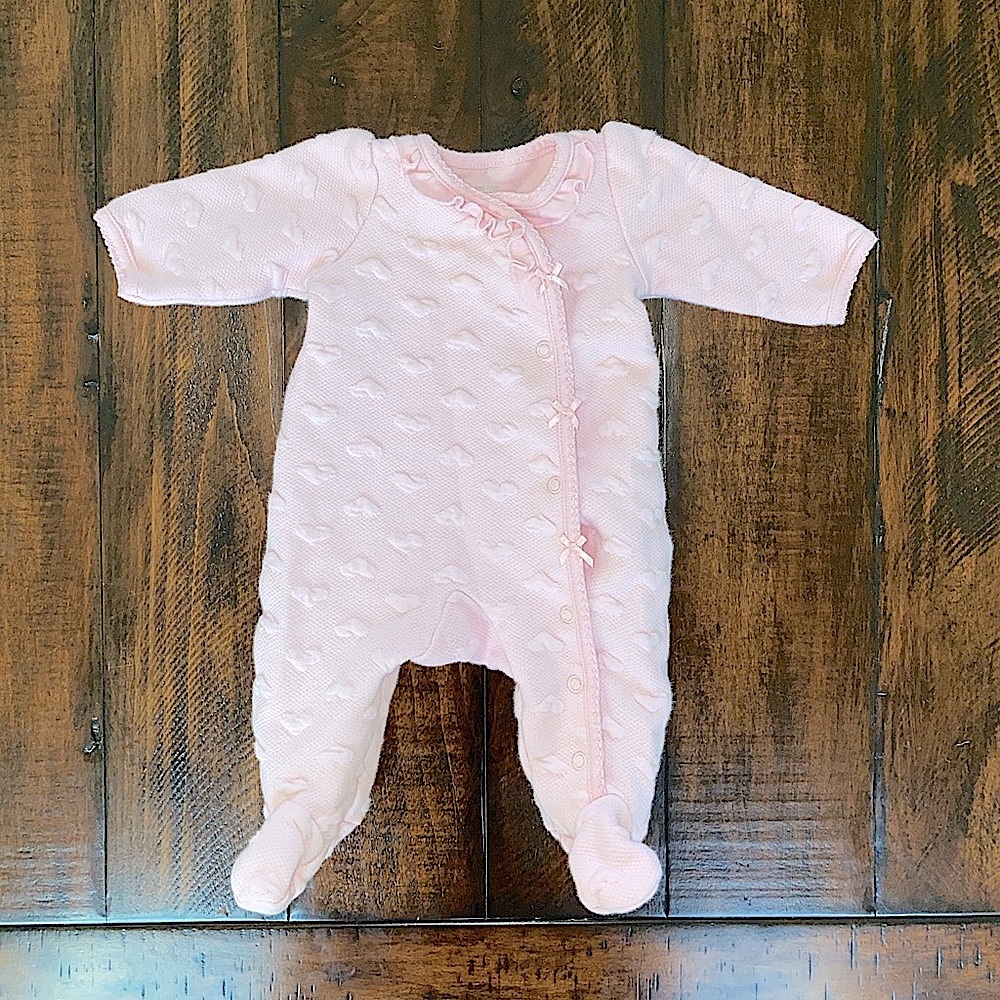 Just one you Carter’s bubble gum pink baby footie